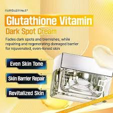 numbuzin glutathione vitamin dark spot cream 5+