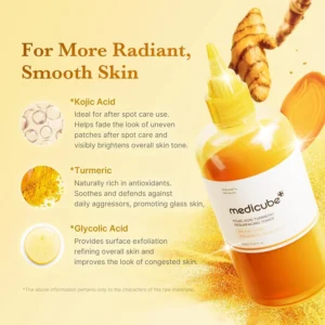 Alternative view of MEDICUBE KOJIC ACID TURMERIC RESURFACING TONER 250ML