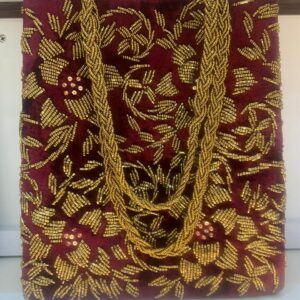 Handmade Luxury Beaded Velvet Bag